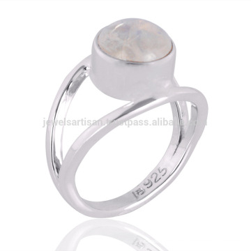 Natural Rainbow Moonstone Gemstone 925 en argent sterling bijoux en gros